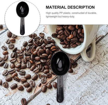Luxshiny Coffee Bean Measuring Spoons Set 5-Pack 0.25 Oz 7 Gram Plastic Mini Measuring Tablespoons for Coffee Tea Sugar Milk Powder Kitchen Cooking Tool