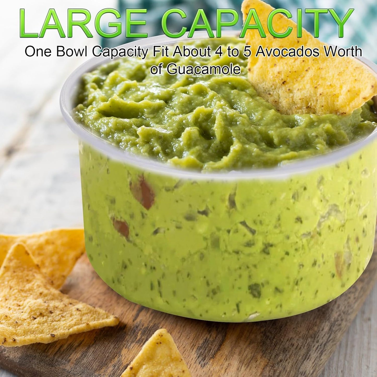 4 PCS Guacamole Keeper Set Guacamole Bowls Avocado Keeper Fresh Guacamole with 2-in-1 Avocado Slicer Avocado Knife and Cleaning Sponge Plastic Kitchen Storage Container(Green 1pcs)