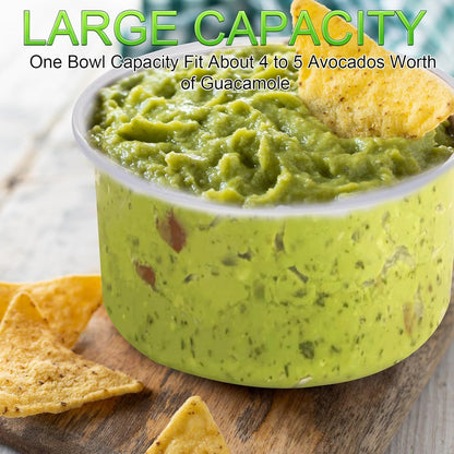 4 PCS Guacamole Keeper Set Guacamole Bowls Avocado Keeper Fresh Guacamole with 2-in-1 Avocado Slicer Avocado Knife and Cleaning Sponge Plastic Kitchen Storage Container(Green 1pcs)