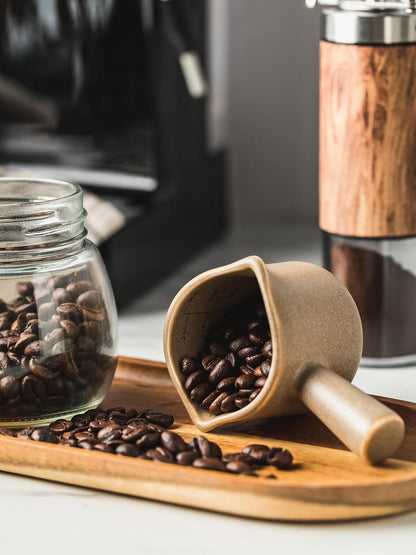 Espresso Cups Ceramic, 200ML Espresso Measuring Cup with Handle, Expresso Shots Cups with Scale, Espresso Accessories, White