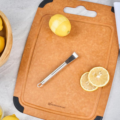 Restaurantware Stainless Steel Citrus Zester - German Standard Lemon Zester Bar Tool with Precision Blades, Dishwasher Safe - Fruit Zesting Peeler Tool for Cooking, Baking, Cocktails
