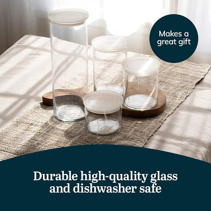 Libbey Small Glass Prep Bowls with Lids, Set of 8, 6.25 oz Small Bowls- Ideal for Leftovers, Meal Prep & Dips, Durable & Dishwasher Safe
