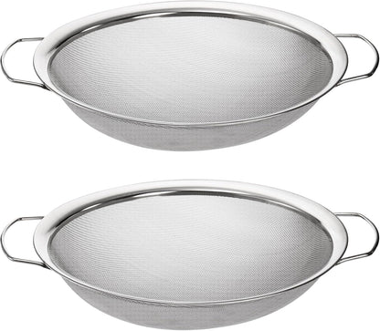 Jucoan 2 Pack Fine Mesh Paint Strainer, 11.5 Inch Stainless Steel 60 Mesh Paint Filter Fit 5 Gallon Bucket