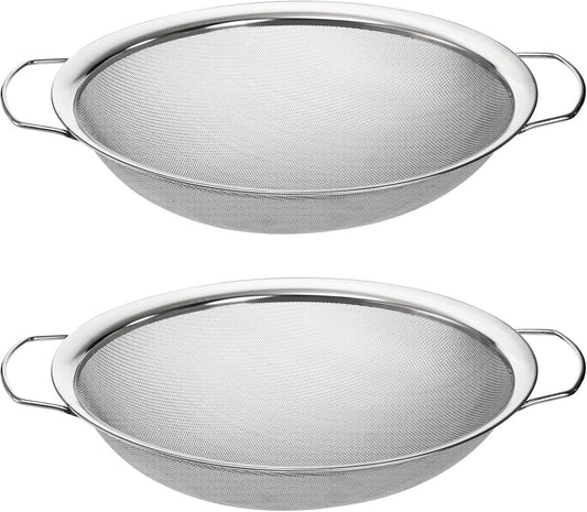 Jucoan 2 Pack Fine Mesh Paint Strainer, 11.5 Inch Stainless Steel 60 Mesh Paint Filter Fit 5 Gallon Bucket