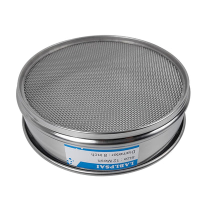 50 Mesh Lab Sieves 8" Diameter 304 Stainless Steel Wire Cloth Test Sieve for Industrial Laboratory Home