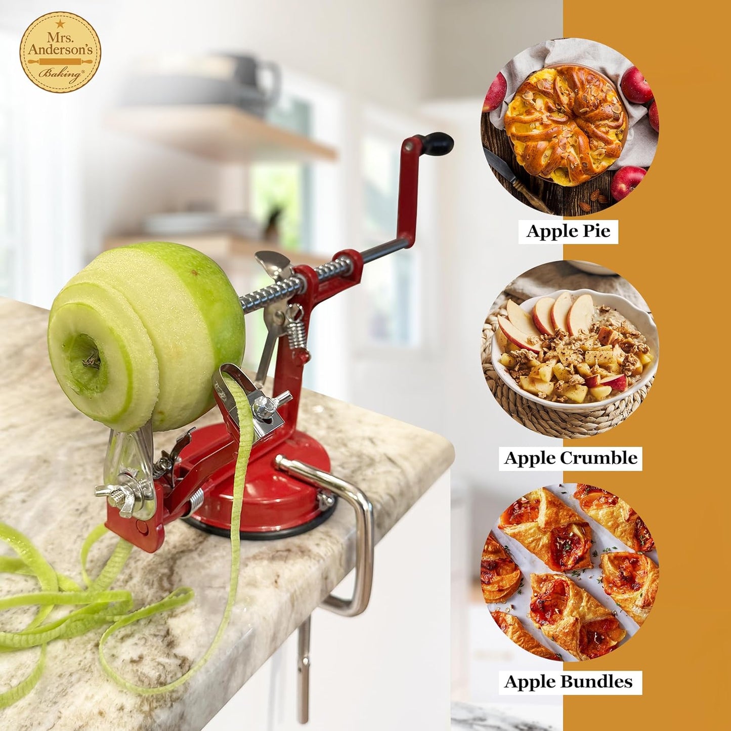 Mrs. Anderson’s Baking Cherry Pitter, Chrome-Plated Zinc Alloy