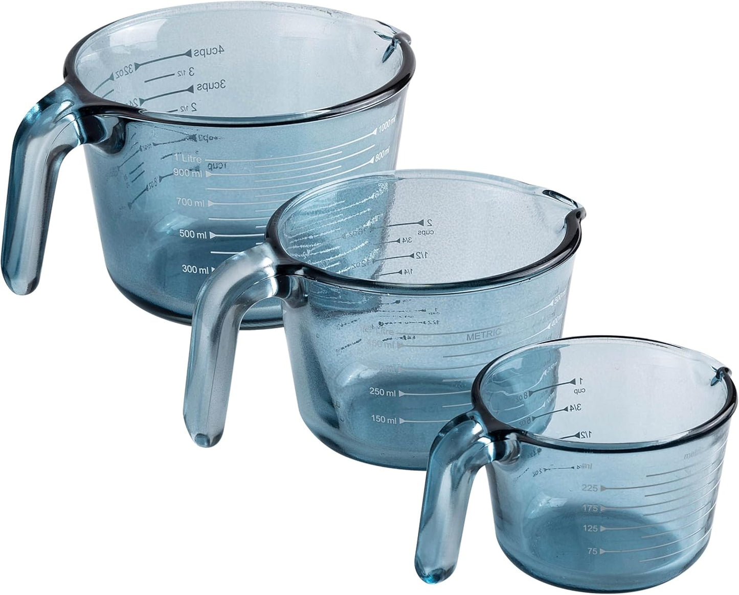 COOK WITH COLOR Glass Measuring Cups - Ideal for Cooking and Baking, Green