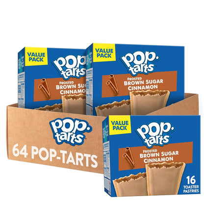 Pop-Tarts Toaster Pastries, Breakfast Foods, Kids Snacks, Value Pack, Frosted S'mores (64 Pop-Tarts)