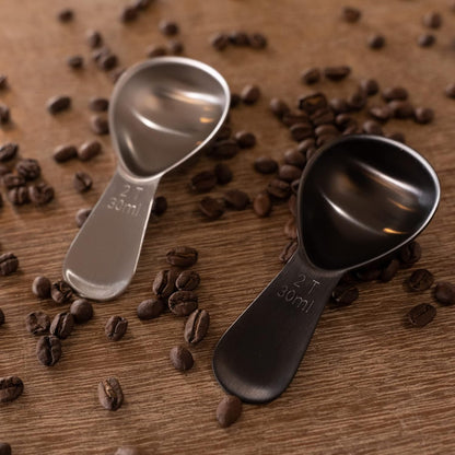 Coffee Scoop - Brushed Stainless Steel - 2 Tablespoon Capacity - Fits inside Airscape Canisters (Brushed Steel)