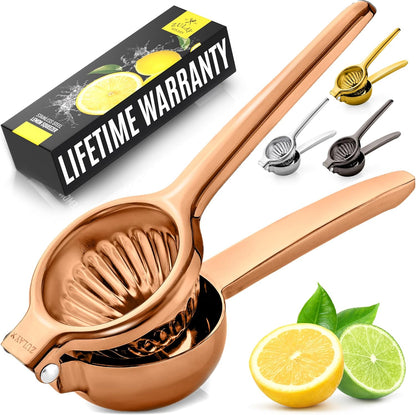 Lemon Squeezer Stainless Steel with Premium Quality Heavy Duty Solid Metal Squeezer Bowl - Large Manual Citrus Press Juicer and Lime Squeezer Stainless Steel - by Zulay Kitchen