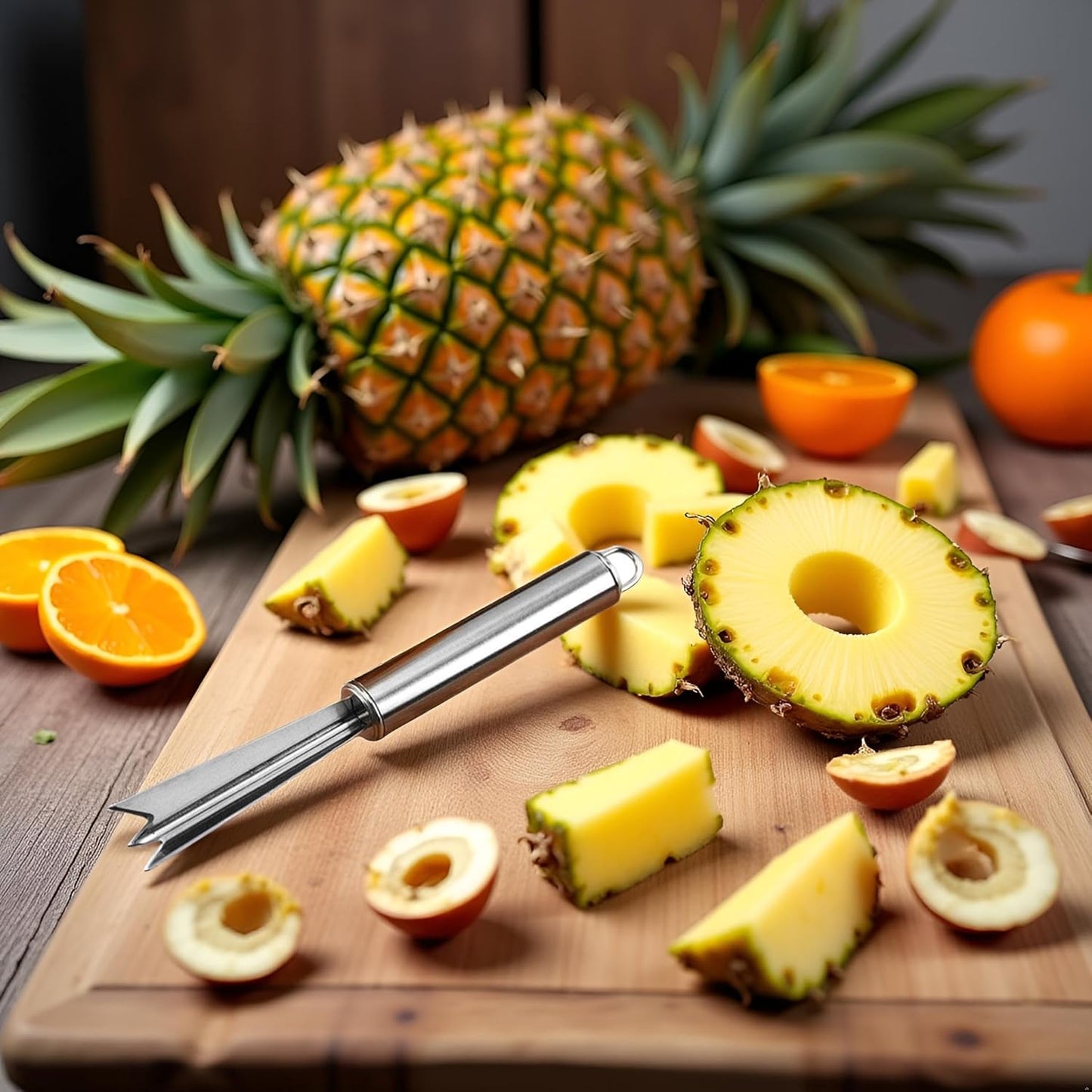 Pineapple Eye Peeler Remover Tool - Multipurpose Clip, V Shape Stainless Steel for Home Kitchen Peeling, Grating and Slicing Tools Peelers