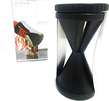 Premium Spiral Slicer with Ceramic Peeler - Black - Sharp, Durable, Rust-Resistant