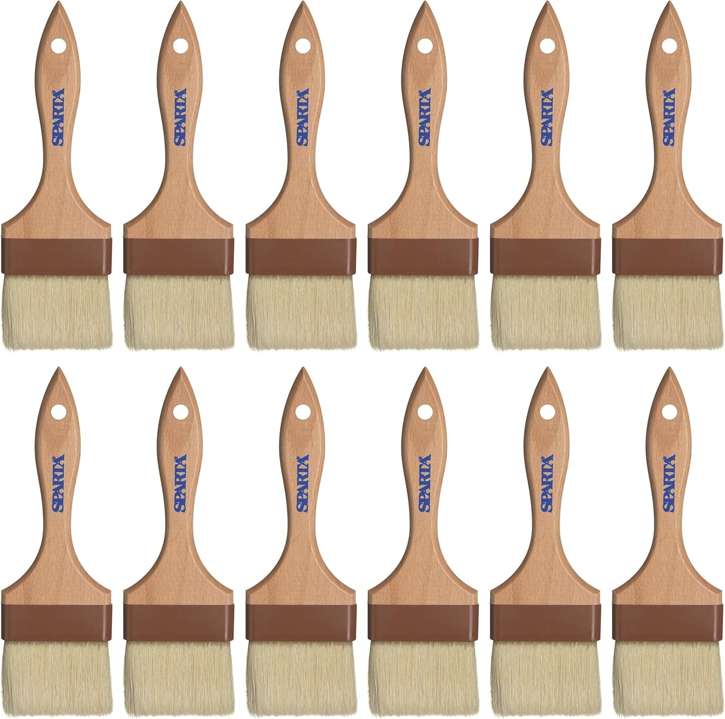SPARTA Kitchen Basting Brush – 4037300 Basting Brush for Cooking Flat Boar Bristle Brush, Hardwood Handle for Kitchens, Restaurants, Catering, High Heat Food Prep, 1.5in