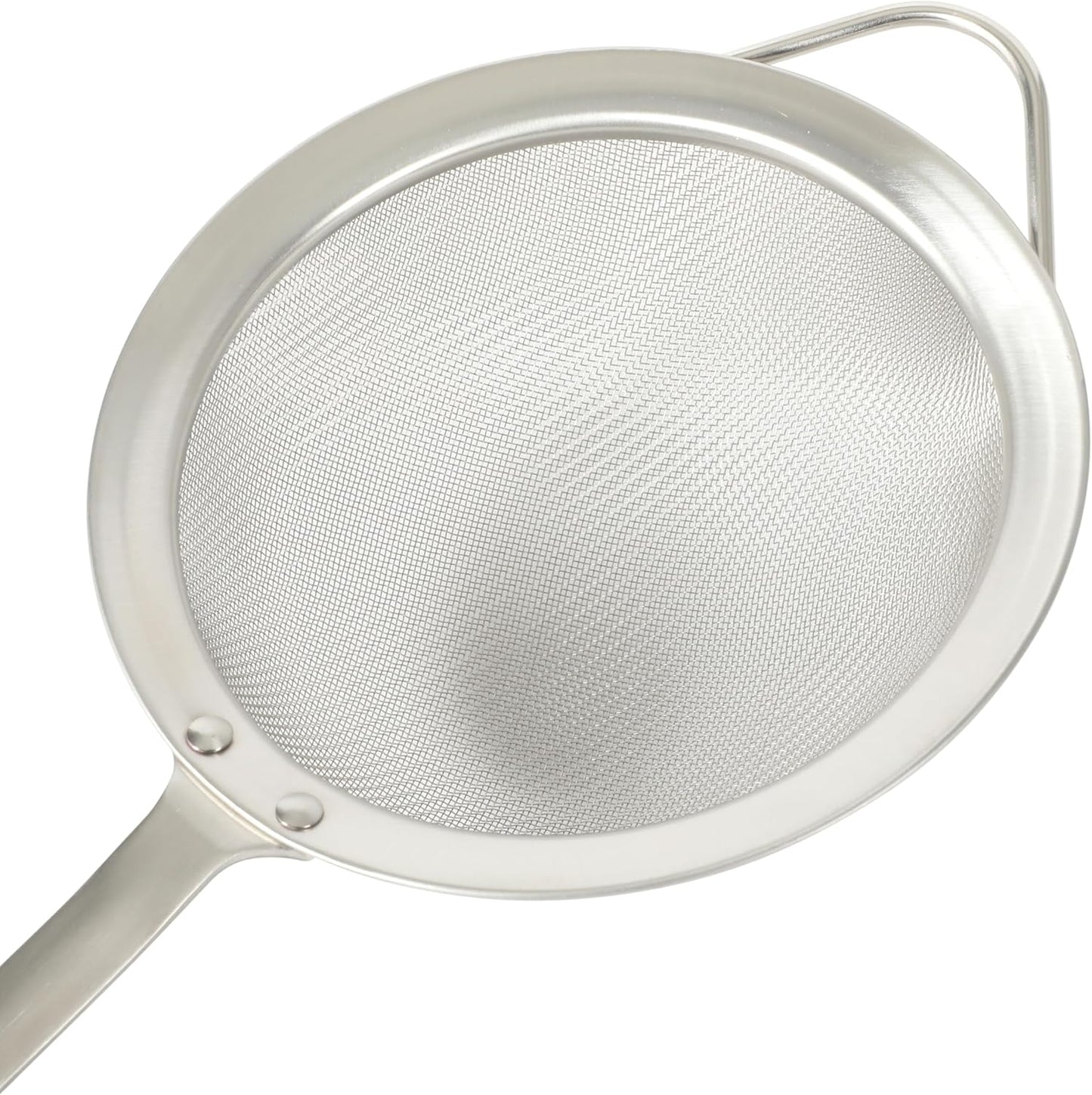 Sur La Table Kitchen Essential Stainless Steel W/Walnut Handle 5.5 Inch Mesh Strainer and Sifter