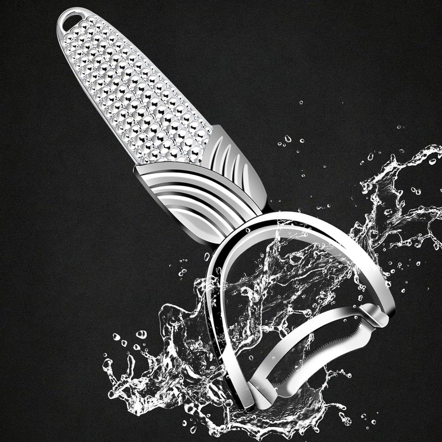 Corn Peeler,Stainless Steel Corn Cob Stripper Tool with Anti-Slip Durable Corn Shape Handle Corn On The Cob Stripper Tool Kitchen Gadget