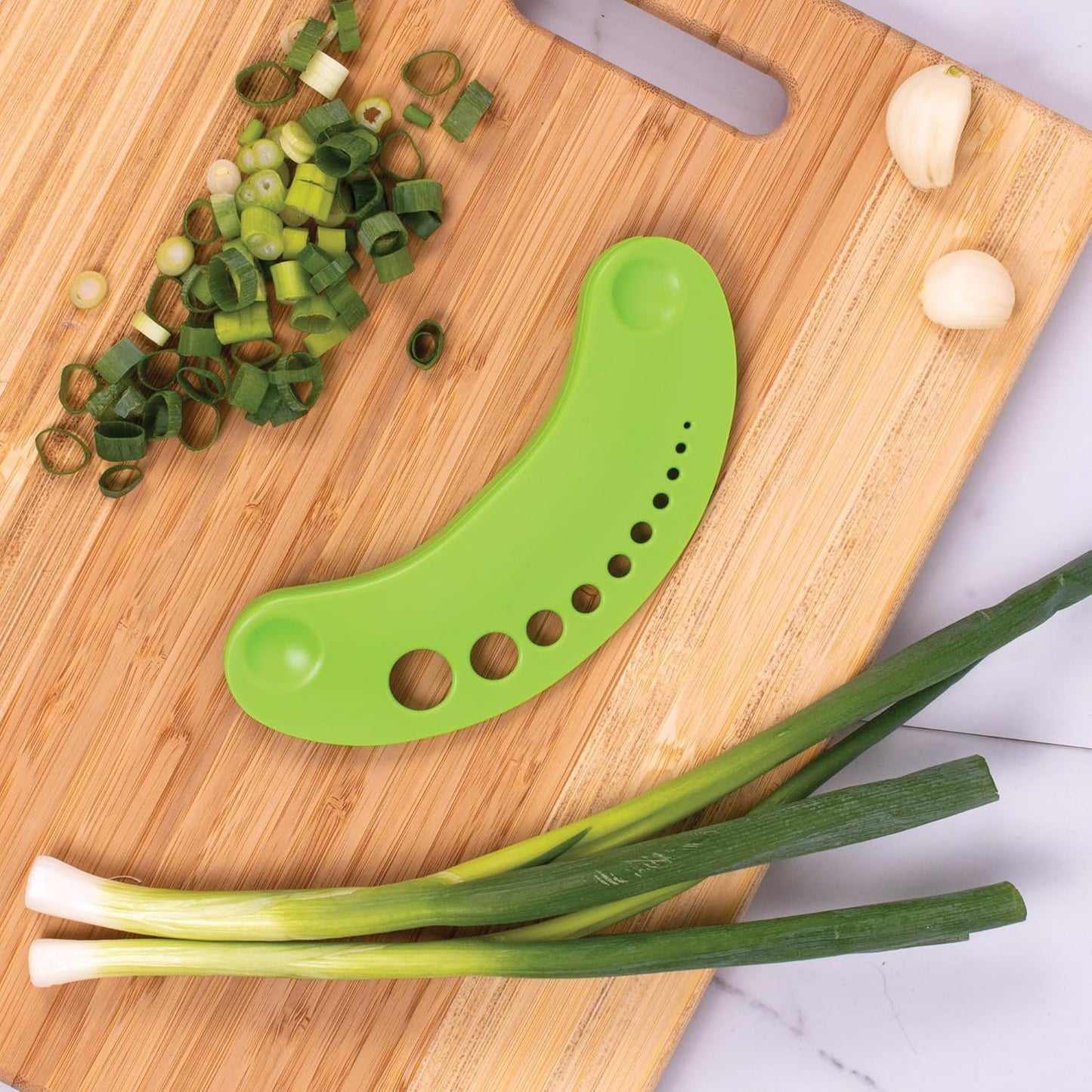 HIC Kitchen Herb Prepper Stripper Mezzaluna Chopper, BPA Free