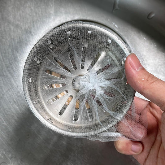 Kitchen Sink Drain Strainer Net Bag, 200 PCS Disposable Mesh Sink Strainer Filter Bag for Collecting Kitchen Drains Food Waste Leftover Garbage