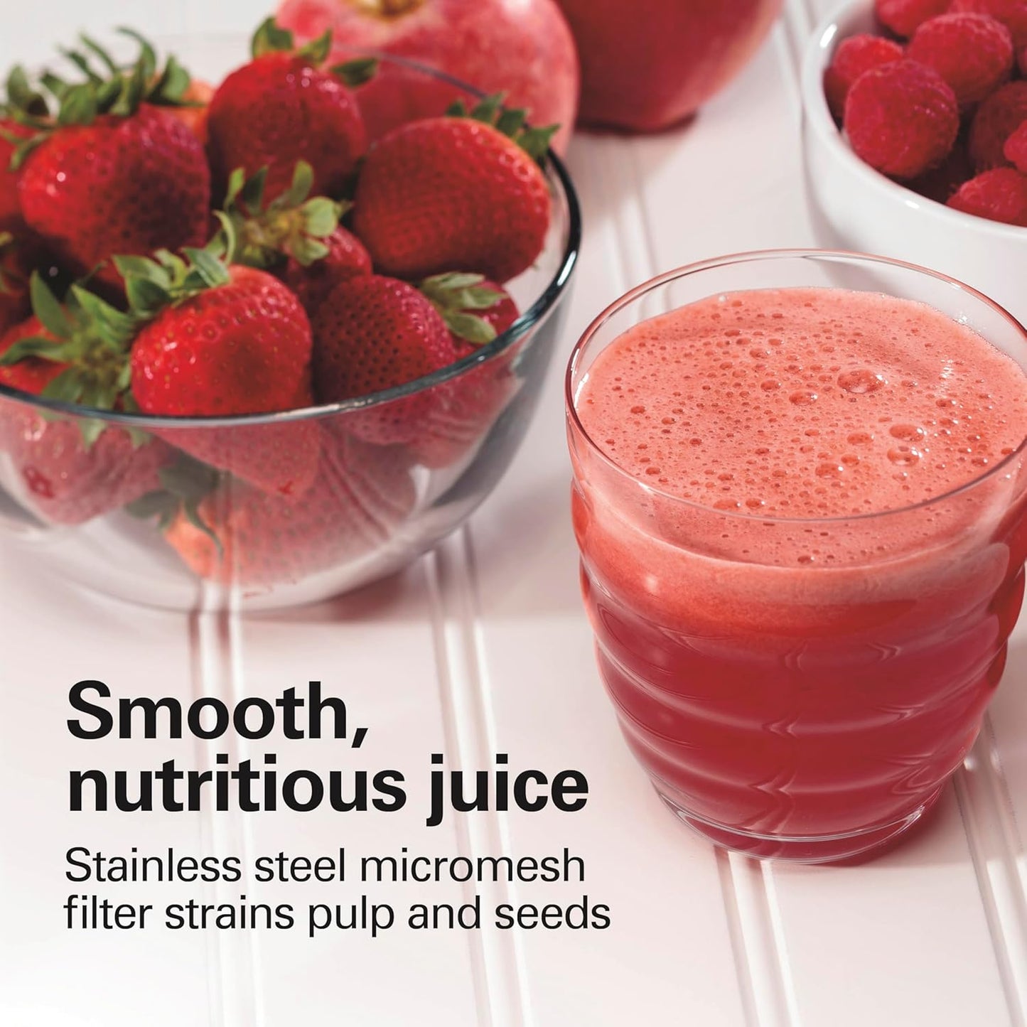 Hamilton Beach Juicer Machine, Big Mouth 3” Feed Chute for Whole Fruits and Vegetables, Easy to Clean, Centrifugal Extractor, Vegetable & Fruit Juicer, BPA Free, 800W Motor, Black
