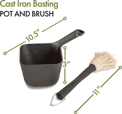 Cuisinart CBP-300 Cast Iron Basting Pot and Brush
