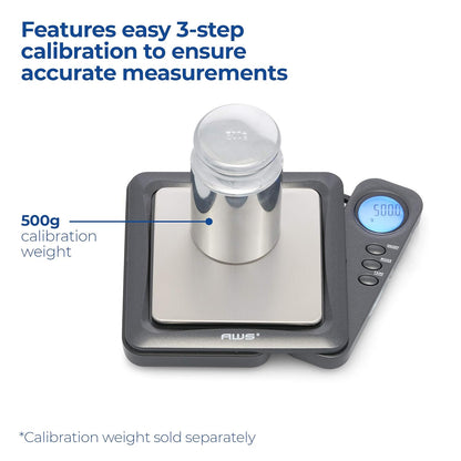 American Weigh Scales Blade Series Digital Pocket Gram Scale 1000g x 0.1g | Precision Mini Scale 0.1g Accuracy, Pocket Scale for Kitchen, Gold, Gems & Coin Scale, Smart Digital & Compact Scale