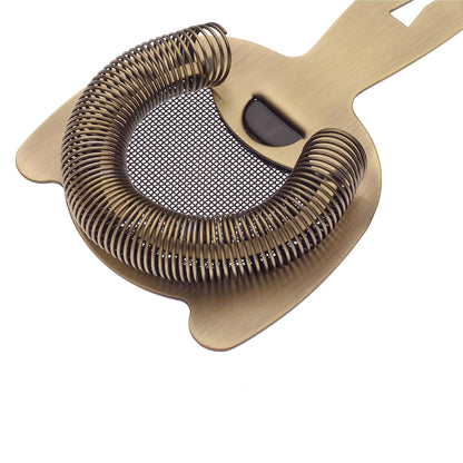 Barfly Fine Mesh Spring Strainer, Black