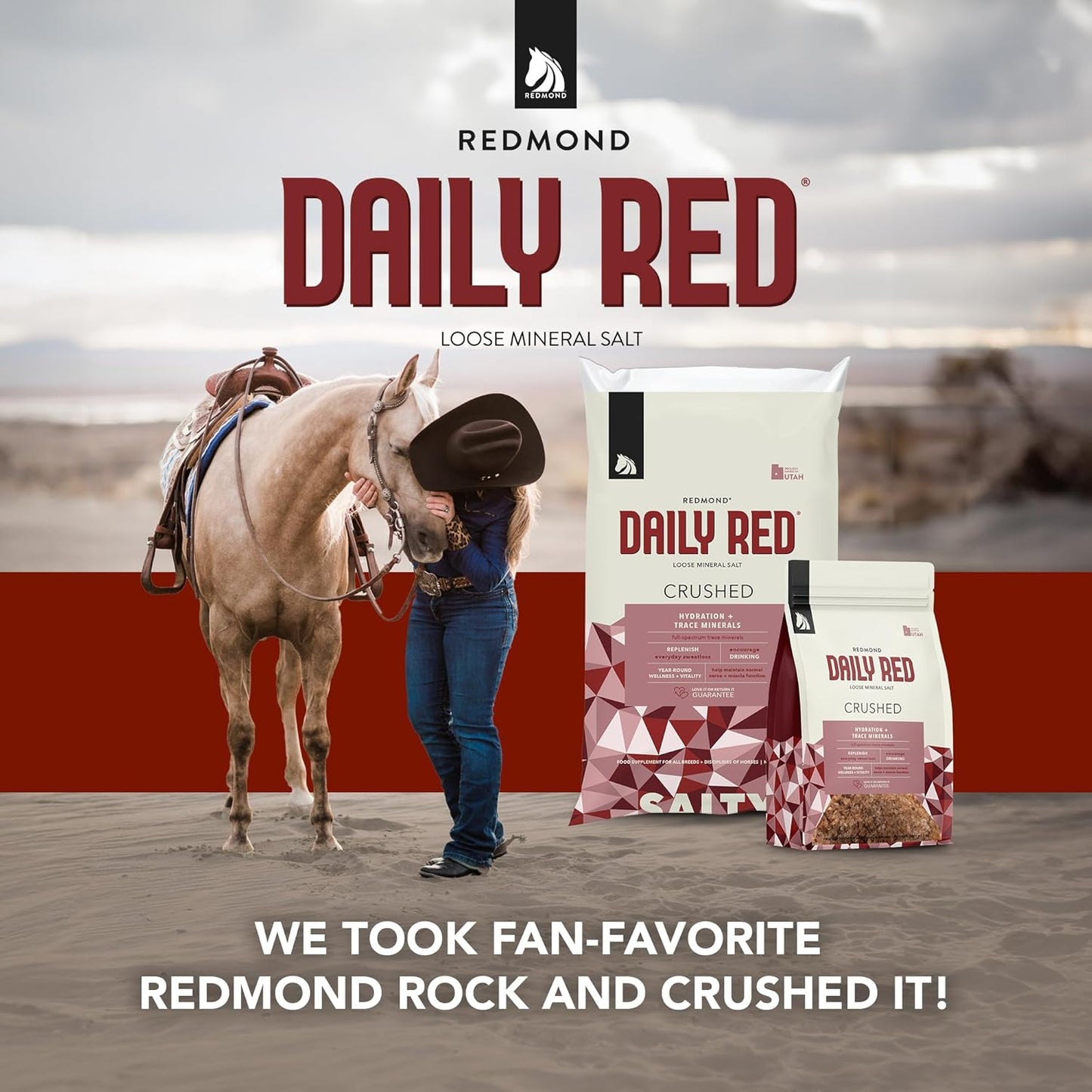 Redmond Daily Red Crushed Garlic | Horse Minerals & Vitamins Supplement | Garlic for Horses
