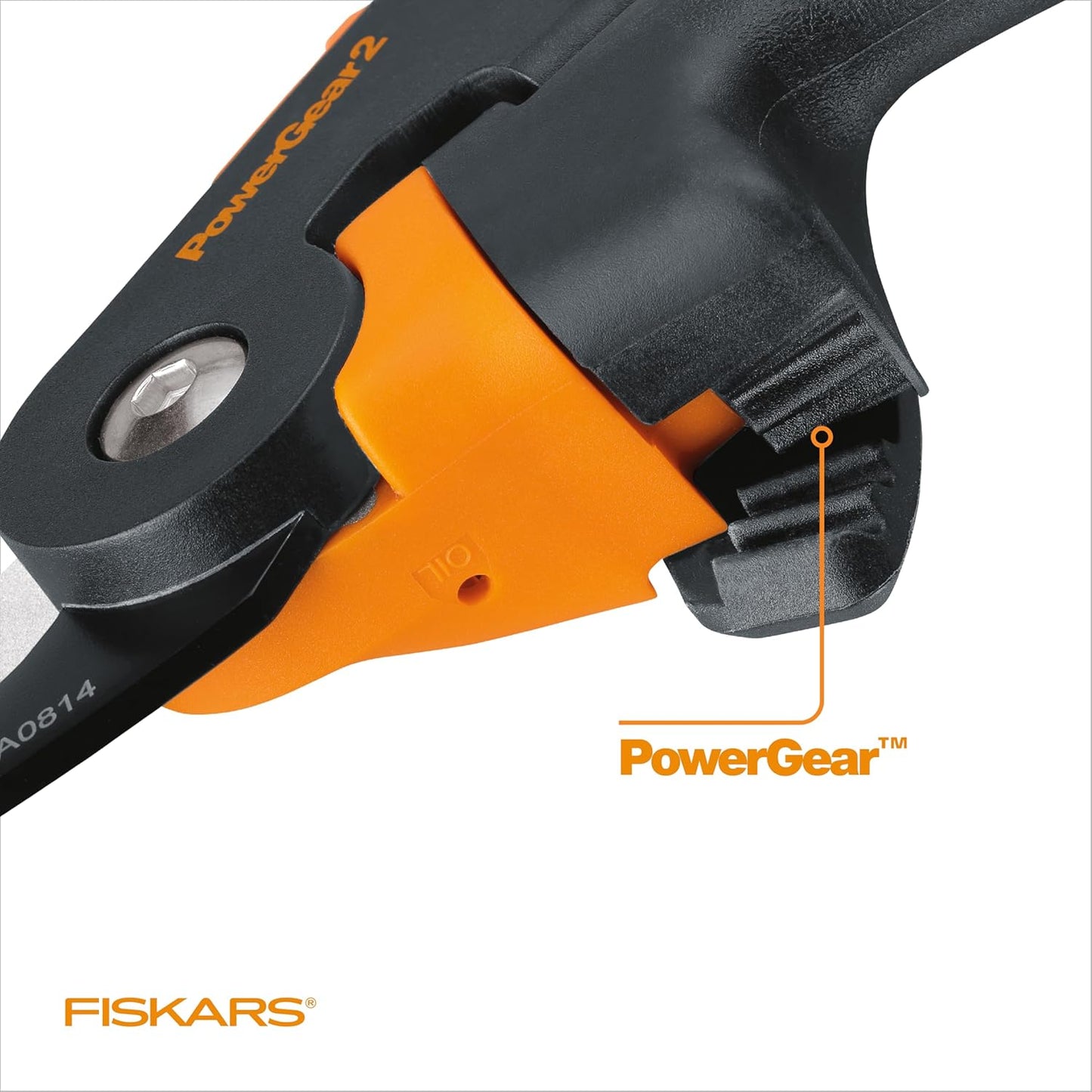Fiskars PowerGear2 Pruning Shears, Patented Gear Technology & Cam Mechanism Multiplies Leverage, Hardened Steel Bypass Blade, Contoured Rolling Handle Reduces Hand Fatigue, 3/4" Cut Capacity