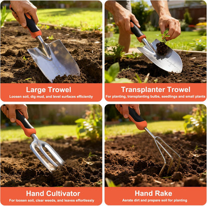 Yesker Pruning Shears Garden Shears 7.8" Professional Garden Scissors Sharp 65 Manganese Steel Blade Heavy Duty Clippers Hand Pruners for Cutting Fresh Flowers Branch Plant Trimming Gardening Tools