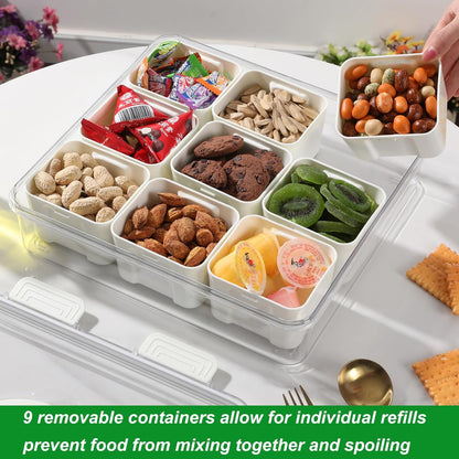 Taiuloo Airtight Fruit Storage Containers for Fridge with Lid & Handle, BPA-Free Snack Box Container with 4 Removable Colanders, Berry Vegetable Fresh Produce Saver, Clear Refrigerator Organizer Bins