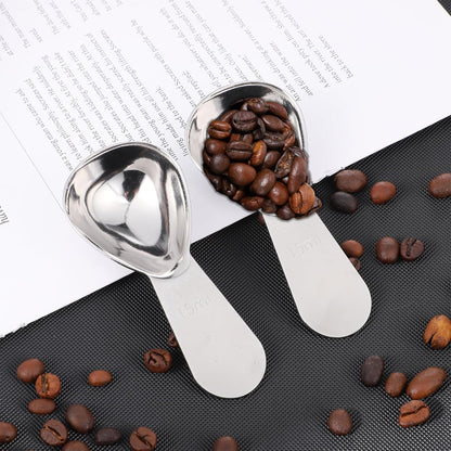 2 Pcs 1 Tablespoon Scoop Coffee Scoop 15ml Stainless Steel Metal Measuring Spoon Tablespoon Sugar Scoops Heavy Duty Short Handle Measuring Spoons for Canisters Coffee Beans Tea Sugar Flavourings
