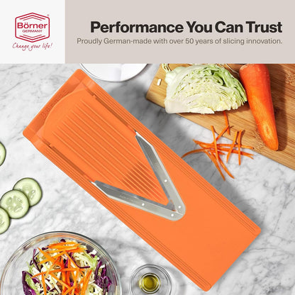 Swissmar Borner V-1001 V-Slicer Plus Mandoline 5 Piece Set (Orange)