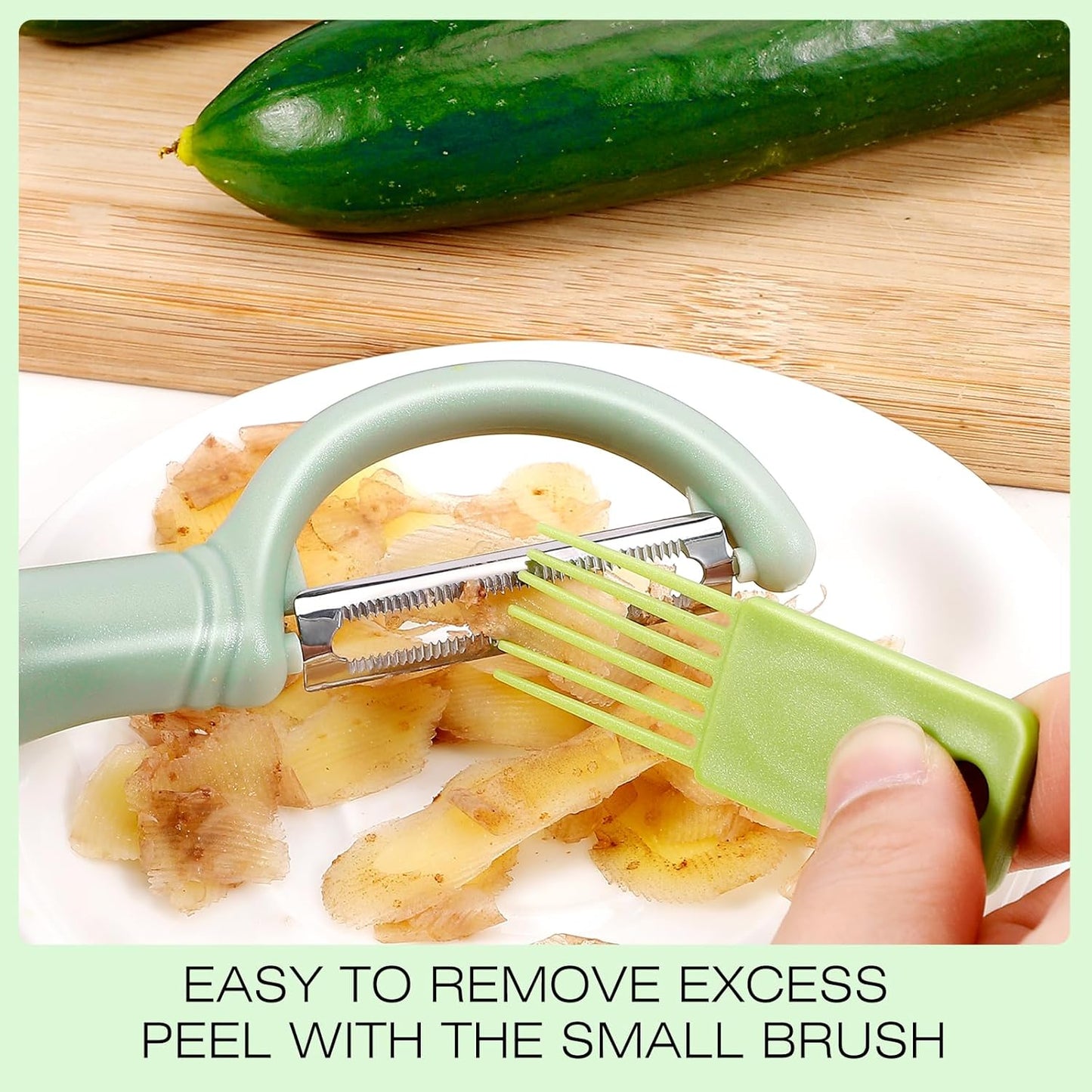 Senbowe Upgrade Potato Peeler for Kitchen, 6PCS Stainless Steel Vegetable Peeler, I and Y Veggie Food Peeler for Apple Fruit Carrot Zucchini Cucumber,Good Grip Makes Peeling Very Easy