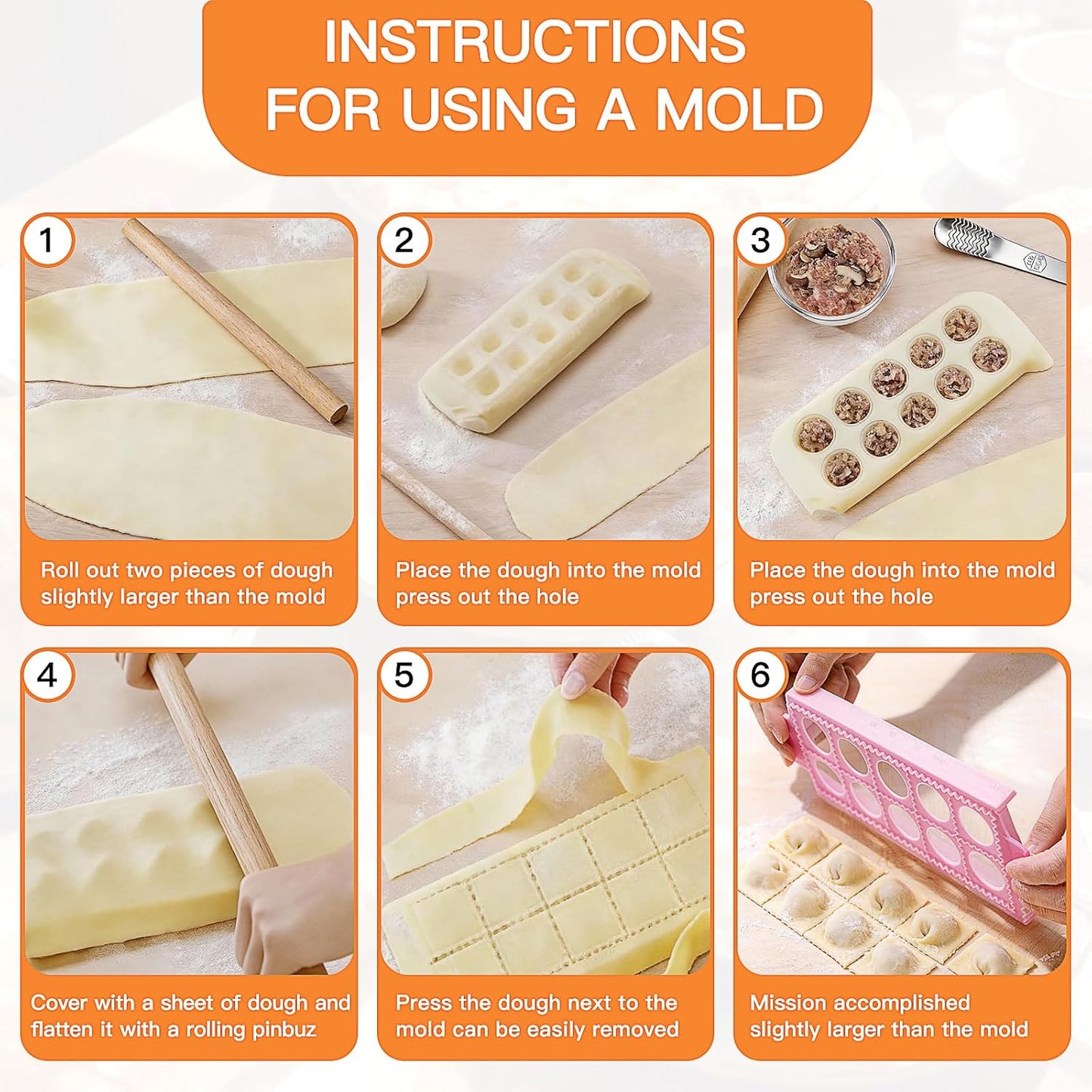 16 Pcs Pasta Making Kit with Drying Rack, Ravioli Cutter Dumpling Maker Tools, Gnocchi Board, Rolling Pin, Pasta Cutter Wheel Complete Pasta Making Accessories for Dumplings, Ravioli
