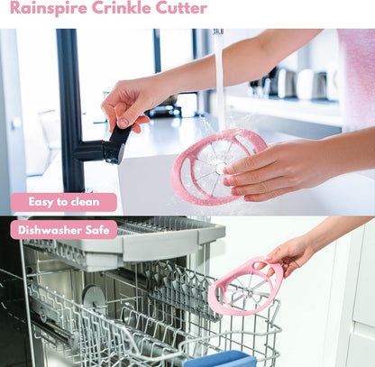 Rainspire Apple Cutter 8 Slices, 8 Blade Apple Slicer and Corer, Apple Corer Tool with Stainless Steel Blades, Super Sharp Fruit Cutter Fruit Slicer (Red)