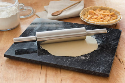 Fox Run Stainless Steel Rolling Pin With Handles, 18" x 2.6" x 2.8"