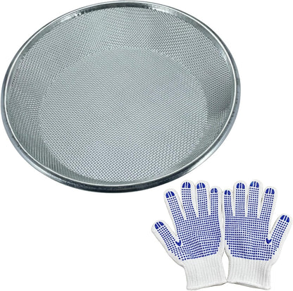 Mesh Gardening Sifter, 6mm Sieve mesh Size， Perfect for 5 Gallon Bucket,for Sand Rocks Dirt Compost (6mm)