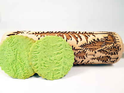 HEARTS EMBOSSING ROLLING PIN WOODEN ROLLING PIN for EMBOSSED COOKIES with LOVE HEARTS