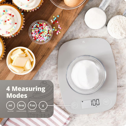 Greater Goods Food Scale – Digital Kitchen Scale, 1g Precision, Easy-Tare & Quick Conversion, Slim Compact Design, Durable & Portable | Ideal for Cooking, Baking & Meal Prep
