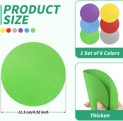 4PCS Jar Opener for Seniors with Arthritis - Rubber Gripper Pads, Bottle & Can Opener, Kitchen Gadgets (Light Blue + Green)