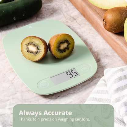Greater Goods Food Scale – Digital Kitchen Scale, 1g Precision, Easy-Tare & Quick Conversion, Slim Compact Design, Durable & Portable | Ideal for Cooking, Baking & Meal Prep