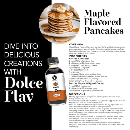 Dolce Flav Cheesecake Extract – 2 Ounce Water-Soluble Kosher, Sugar-Free, Concentrated Creamy Flavor for Desserts, Frostings & Pastries, Includes Measured Dropper
