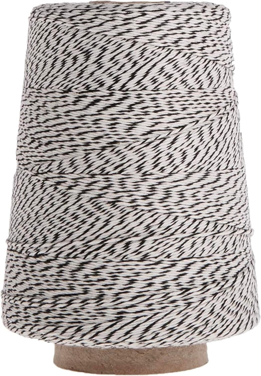 Regency Wraps Baker's Twine Cone, 2046 ft. Colorful String, Cord for Tying Pastry Boxes, Wrapping Baked Goods, Gifts and DIY Crafts, Pack of 2, Red/White