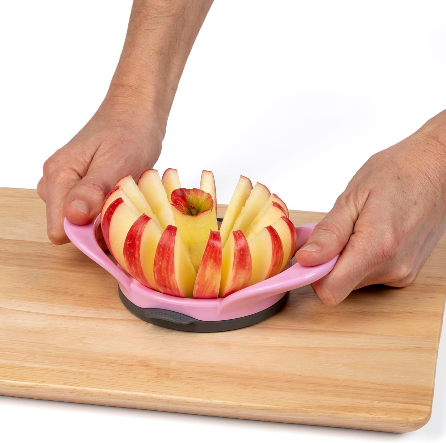 PrepWorks Dishwasher Safe Apple Slicer and Corer – 16-Slice Thin Apple Cutter with Safety Cover