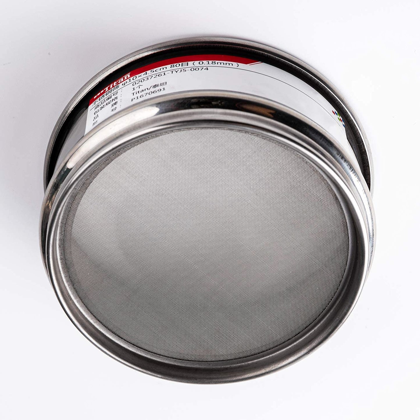 18 Mesh Lab Sieves 4" Diameter 304 Stainless Steel Wire Cloth Test Sieve for Industrial Laboratory Home - Colors A