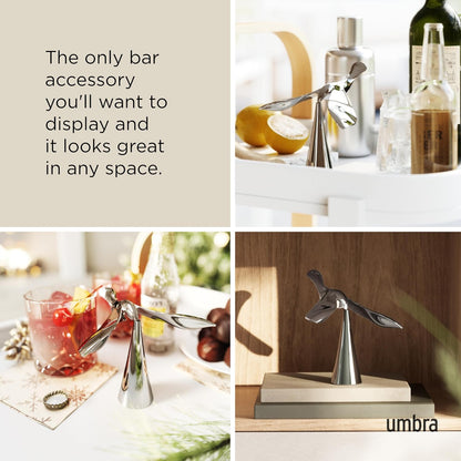 Umbra Rodeo Buddy Bottle Opener with Stand, Chrome