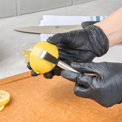 Restaurantware Stainless Steel Citrus Zester - German Standard Lemon Zester Bar Tool with Precision Blades, Dishwasher Safe - Fruit Zesting Peeler Tool for Cooking, Baking, Cocktails