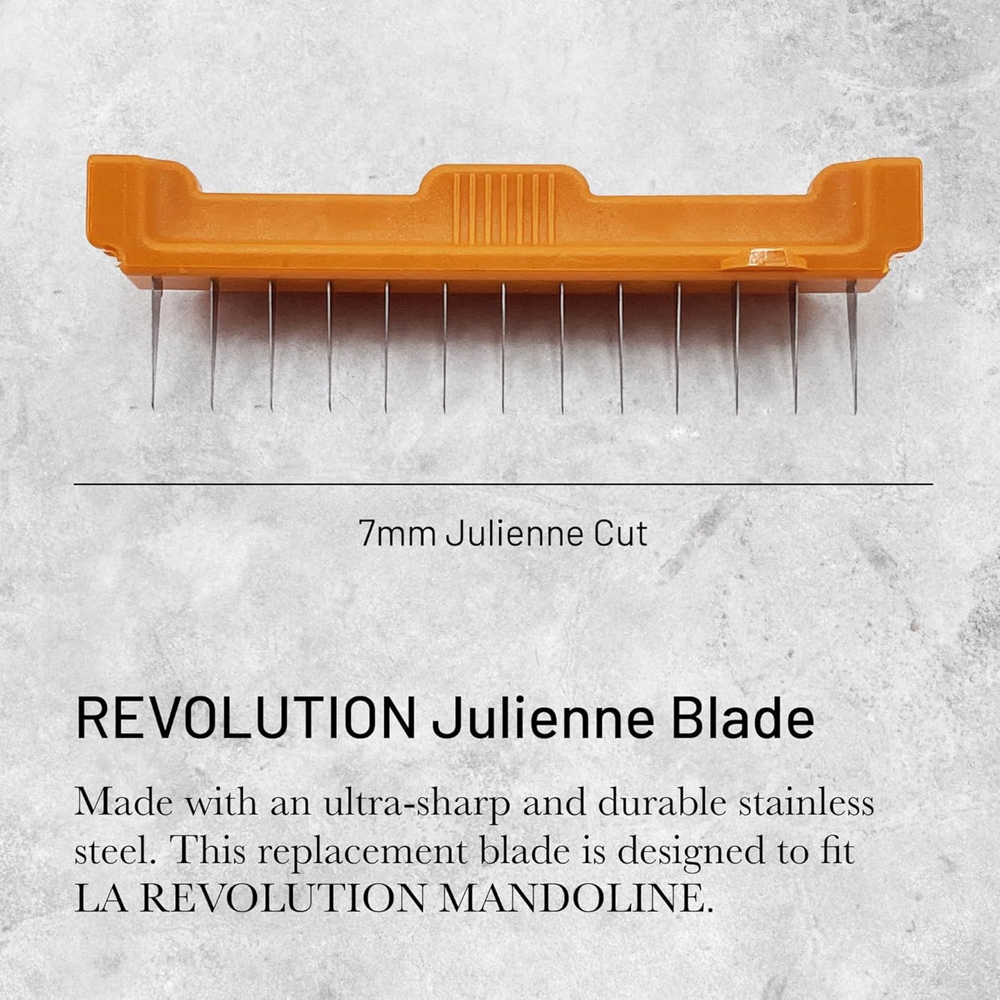 de Buyer REVOLUTION Julienne Blade - 2 mm - Ultra-Sharp Stainless Steel Replacement Blade - Designed for LA MANDOLINE REVOLUTION - Made in France