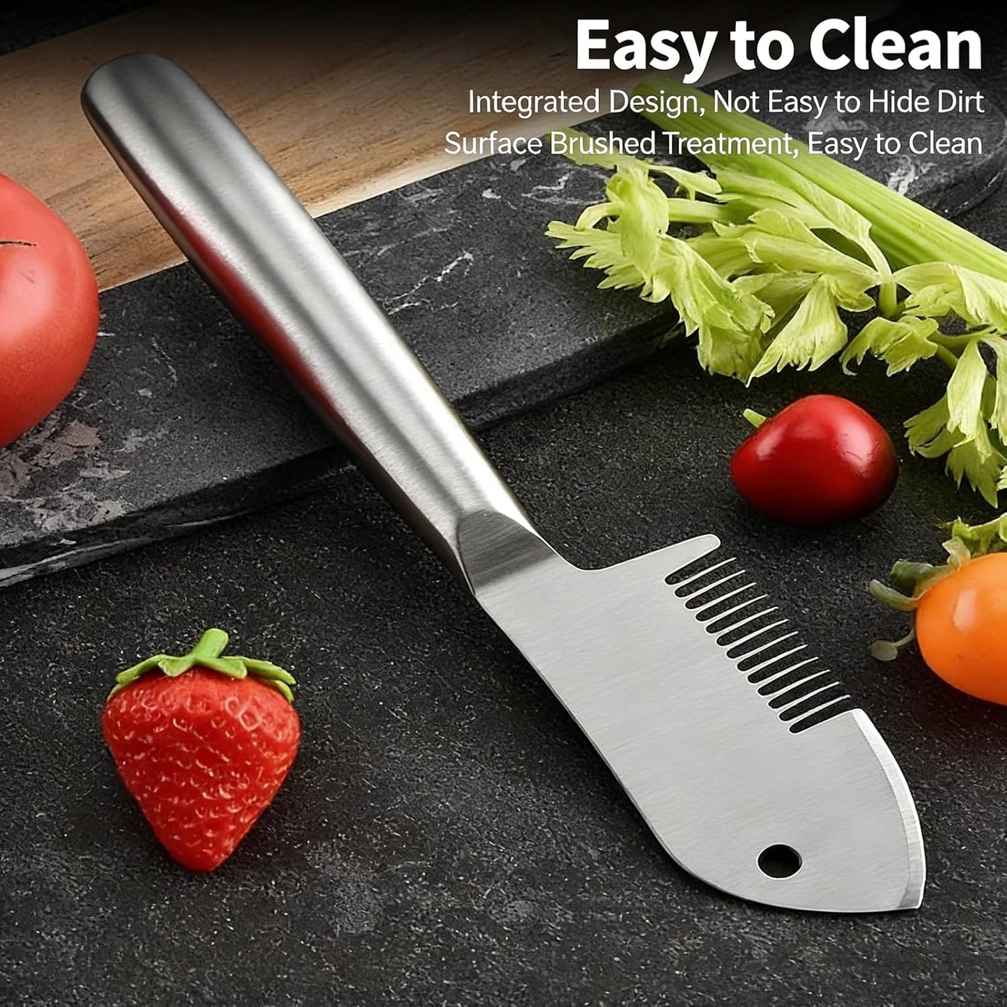 Stainless Steel Multi-purpose Julienne Peeler, Vegetable Julienne Slicer Quick & Easy Kitchen Shredder Tool, Precision Julienne Blade, Comfortable Handle & Hanging Hole for Fruit, Carrot (1Pcs)