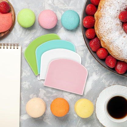 20 Pcs Plastic Dough Scraper, Sourdough Bread Baking Supplies, Multipurpose Flexible Dough Cutter Bowl Scraper Tool, Baking Bench Scraper Kitchen Tools for Cake Bread Pizza Pastry Icing Fondant