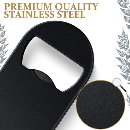 Remerry 50 Pcs Bottle Openers Stainless Steel Flat Bottle Opener Bulk 3.4 x 1.3 Inches Bartender Beer Key Soda Can Mini Speed for Kitchen, Bar or Restaurant